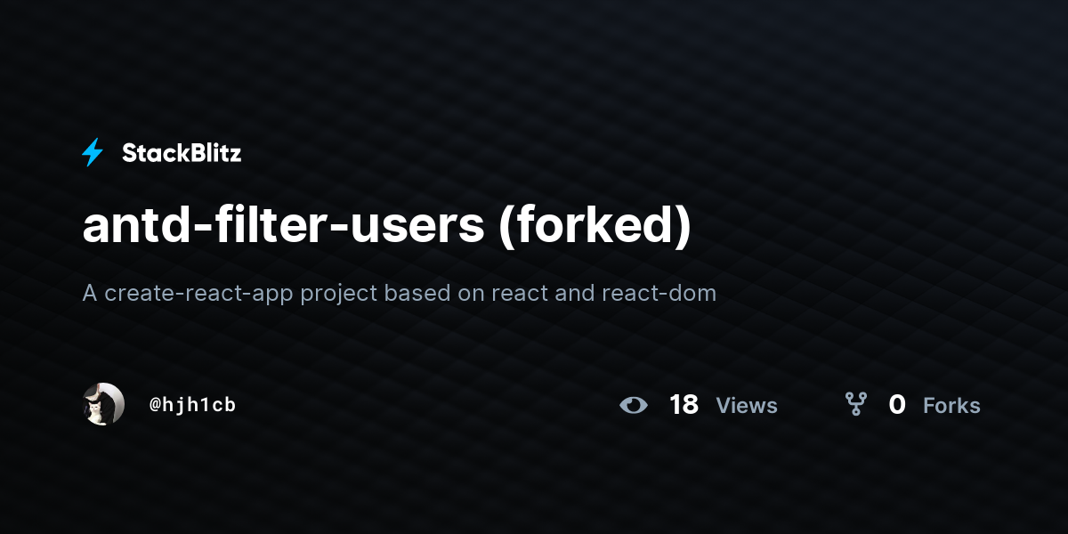 antd-filter-users (forked) - StackBlitz