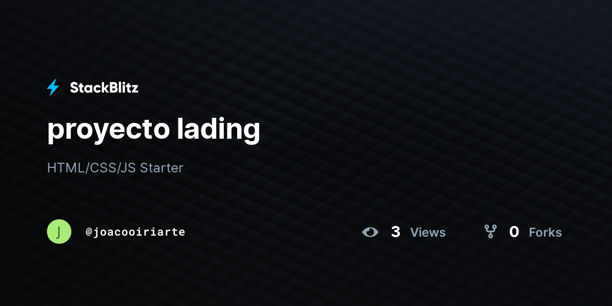 proyecto lading - StackBlitz