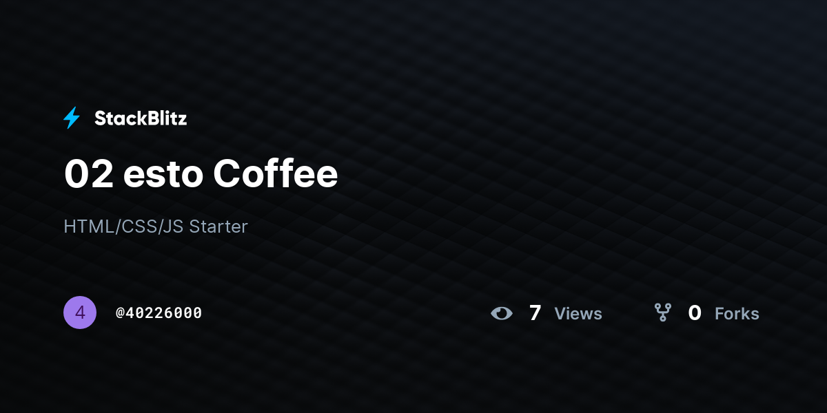 02 esto Coffee - StackBlitz