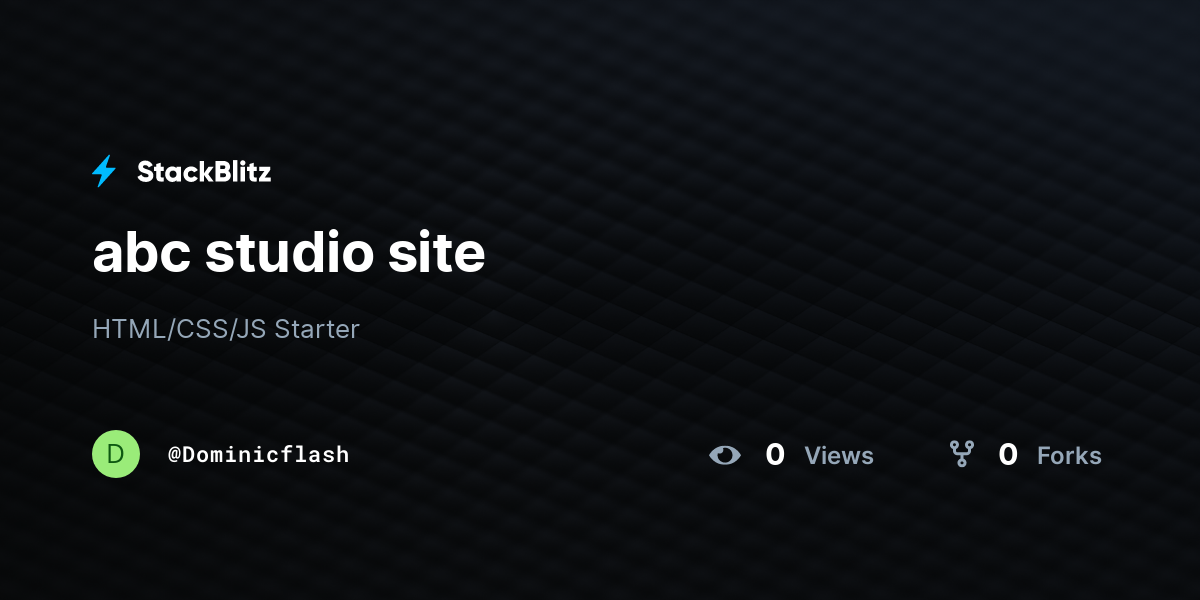 abc studio site - StackBlitz