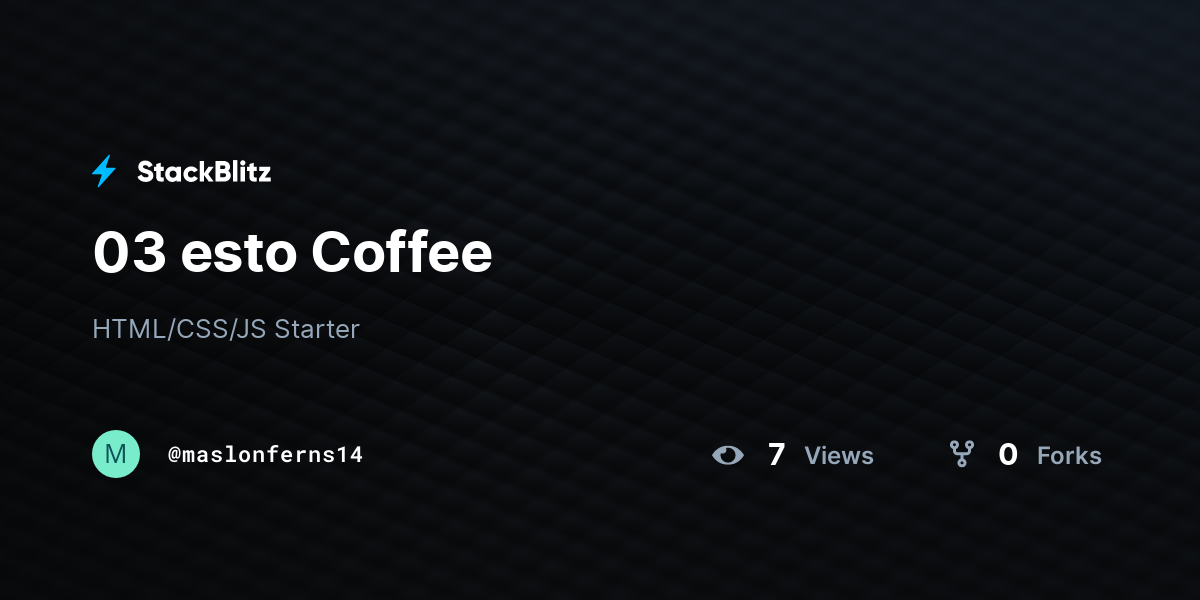 03 esto Coffee - StackBlitz