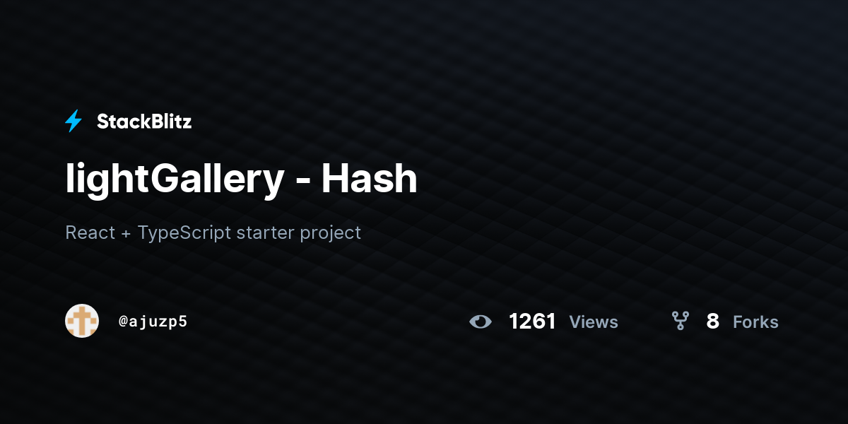 lightGallery - Hash - StackBlitz