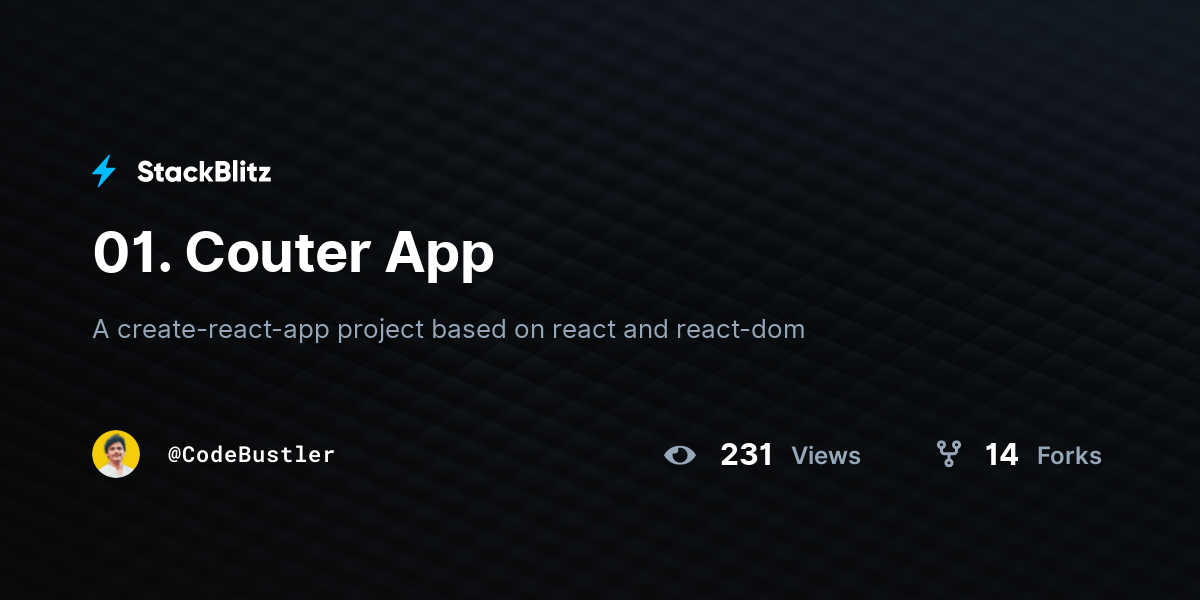 01. Couter App - StackBlitz