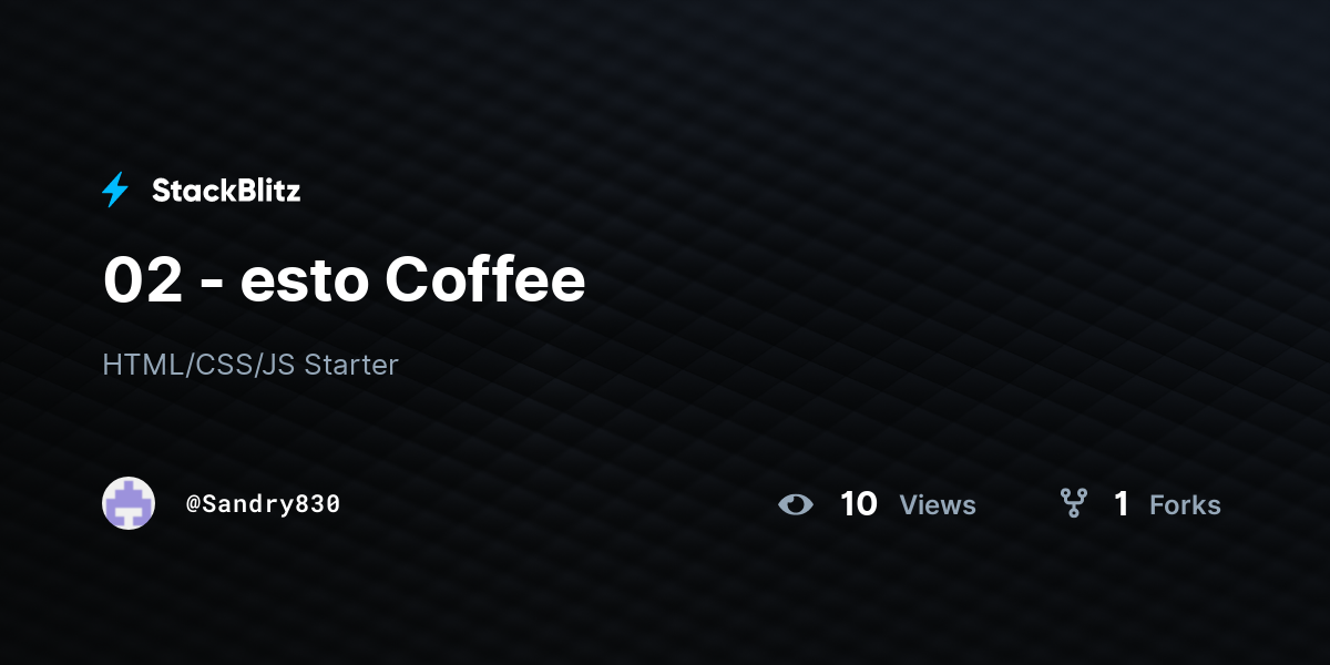 02 - esto Coffee - StackBlitz