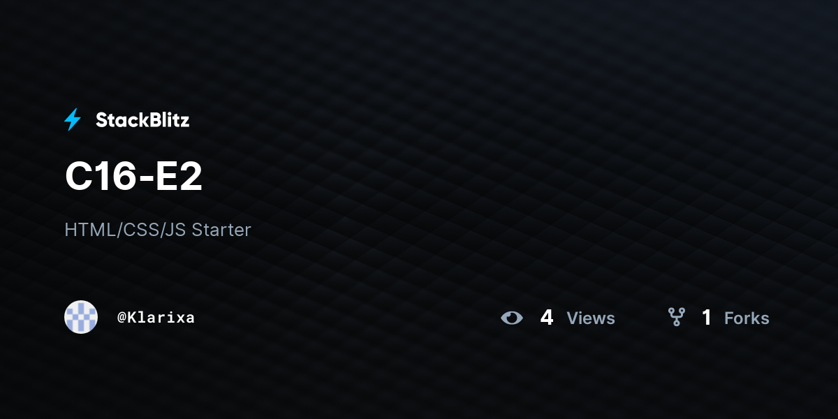 C16-E2 - StackBlitz