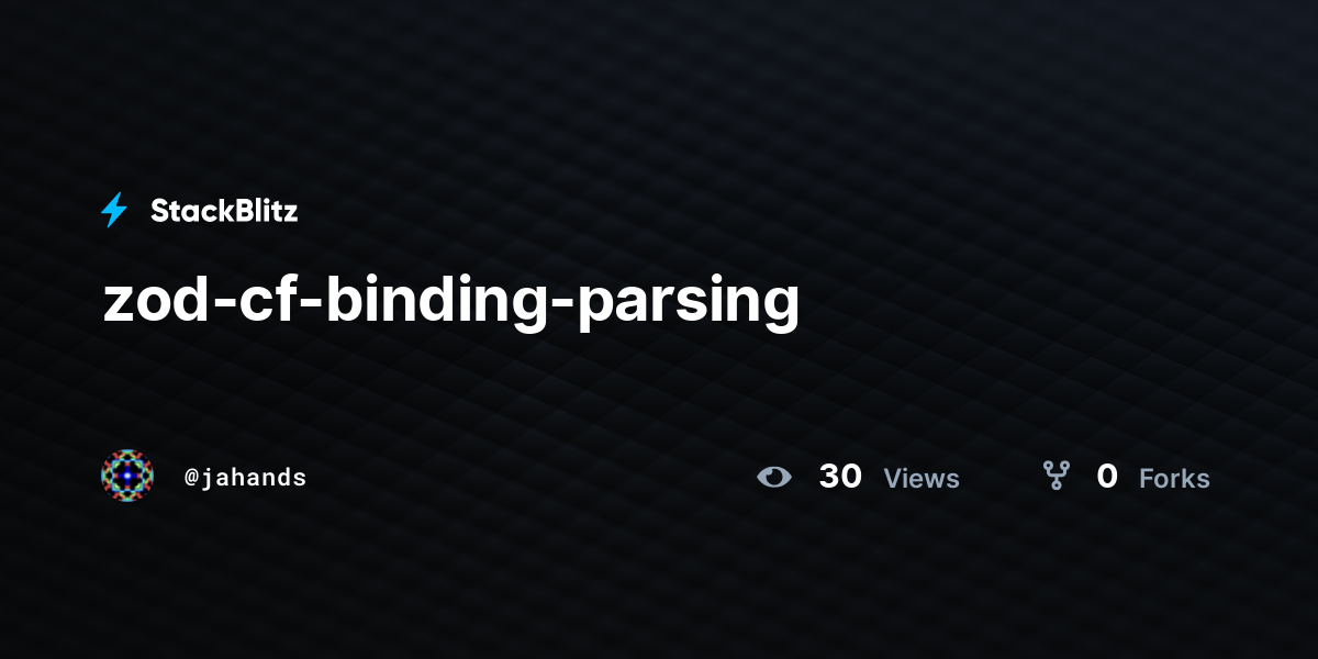 zod-cf-binding-parsing - StackBlitz