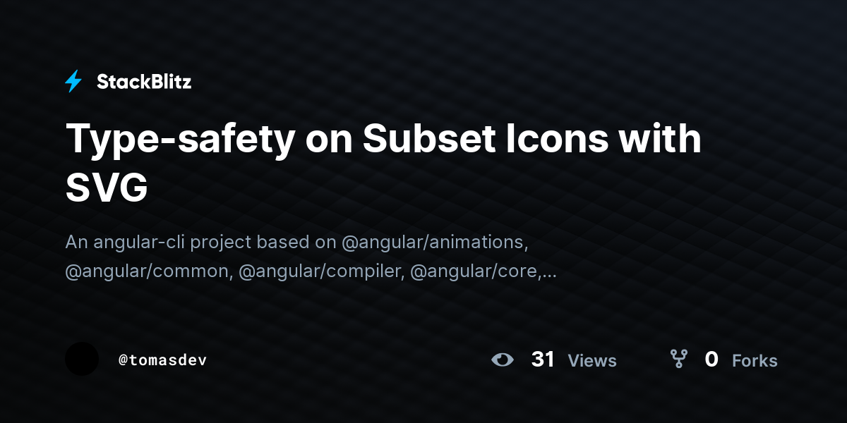Type-safety on Subset Icons with SVG - StackBlitz
