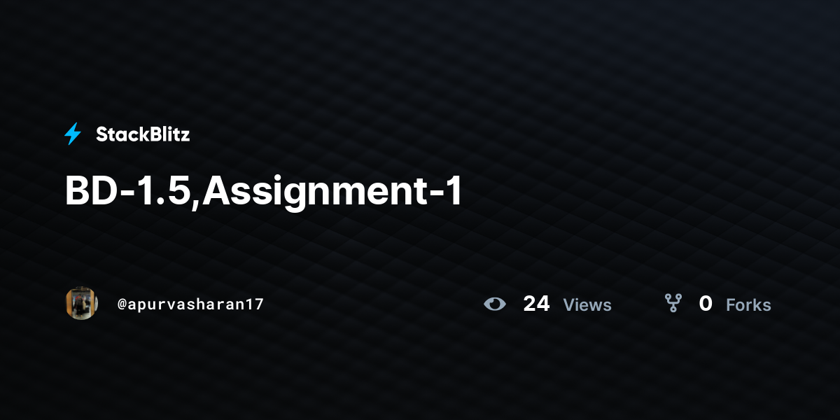 BD-1.5,Assignment-1 - StackBlitz