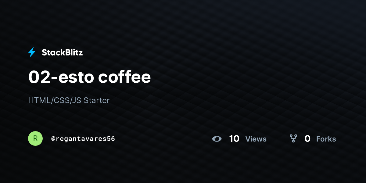 02-esto coffee - StackBlitz