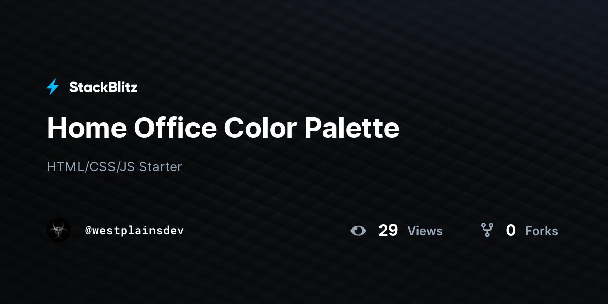 Home Office Color Palette - StackBlitz