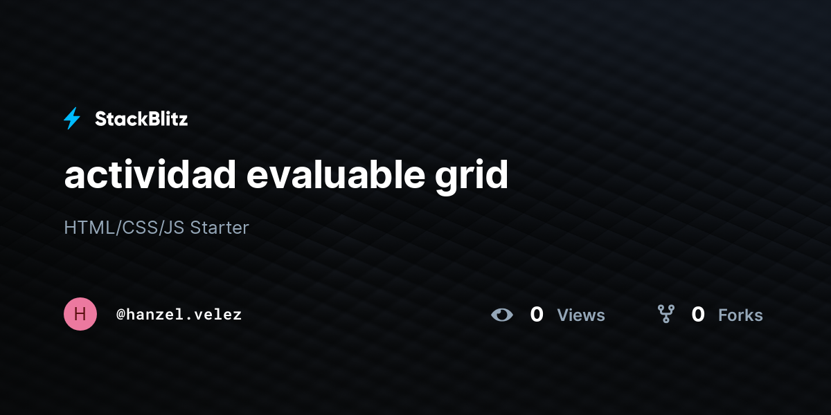 actividad evaluable grid - StackBlitz