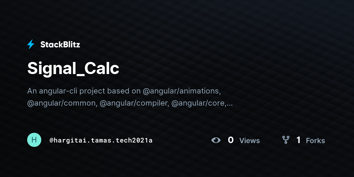 Signal_Calc - StackBlitz