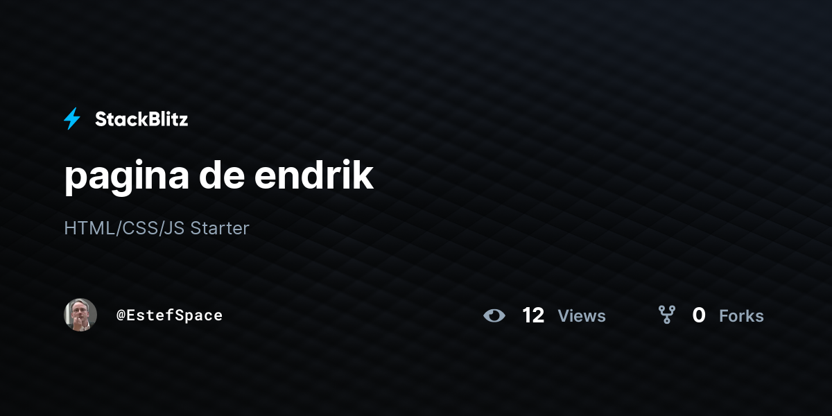 pagina de endrik - StackBlitz