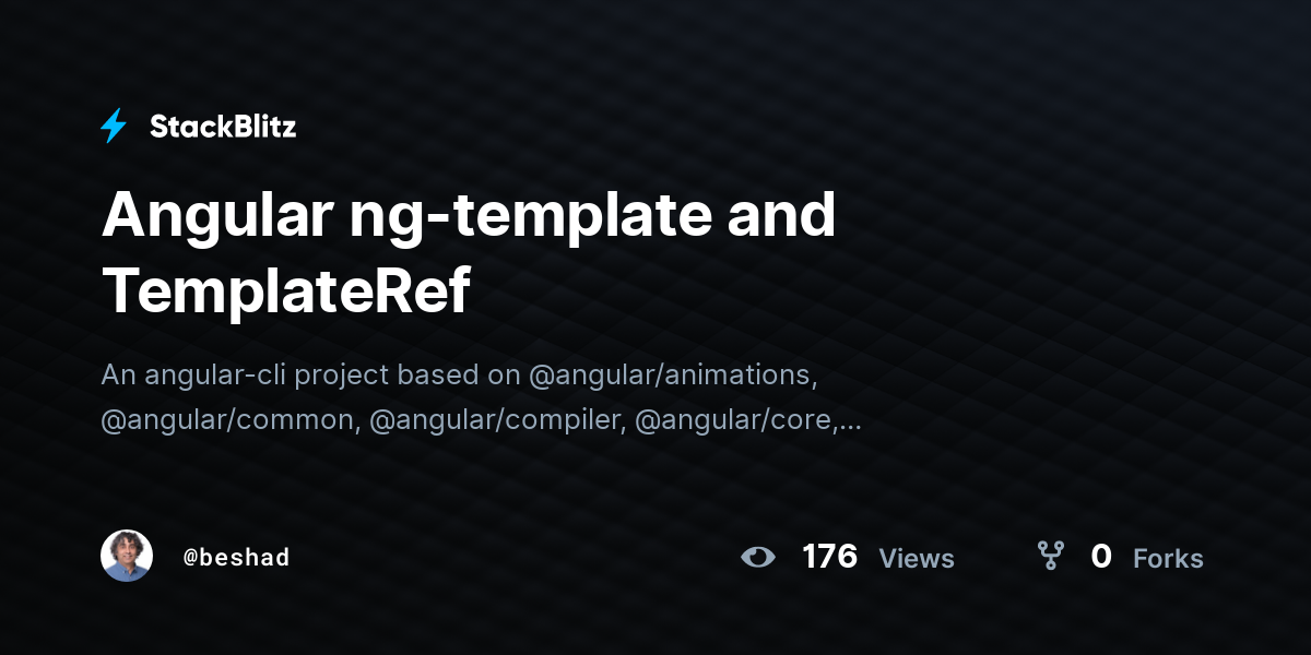 Angular Templateref