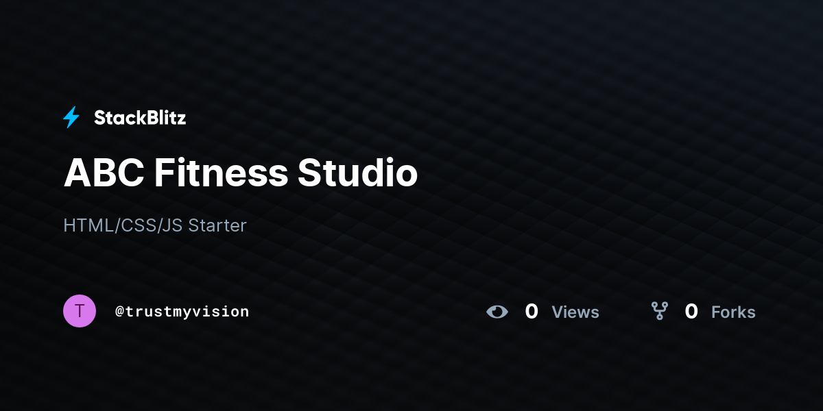 ABC Fitness Studio - StackBlitz