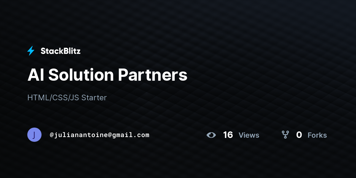 AI Solution Partners - StackBlitz
