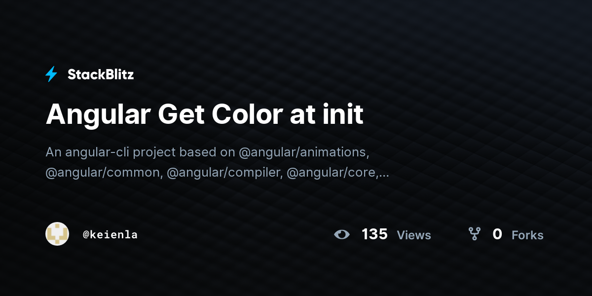 Angular Get Color at init - StackBlitz