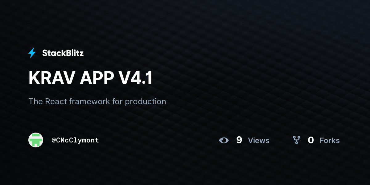 KRAV APP V4.1 - StackBlitz