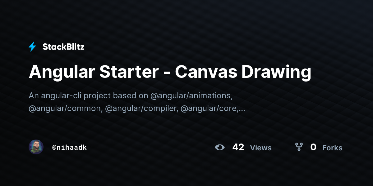Angular Starter - Canvas Drawing - StackBlitz