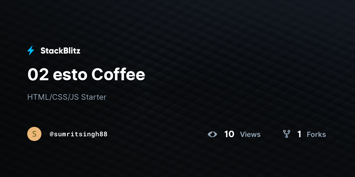 02 esto Coffee - StackBlitz