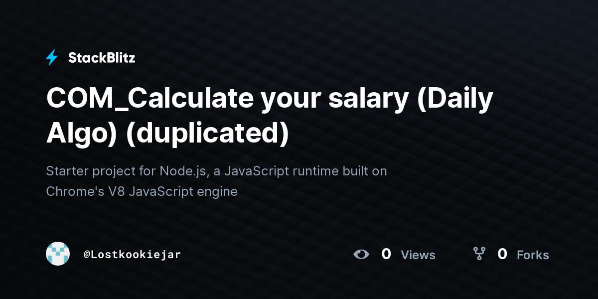 COM_Calculate your salary (Daily Algo) (duplicated) - StackBlitz