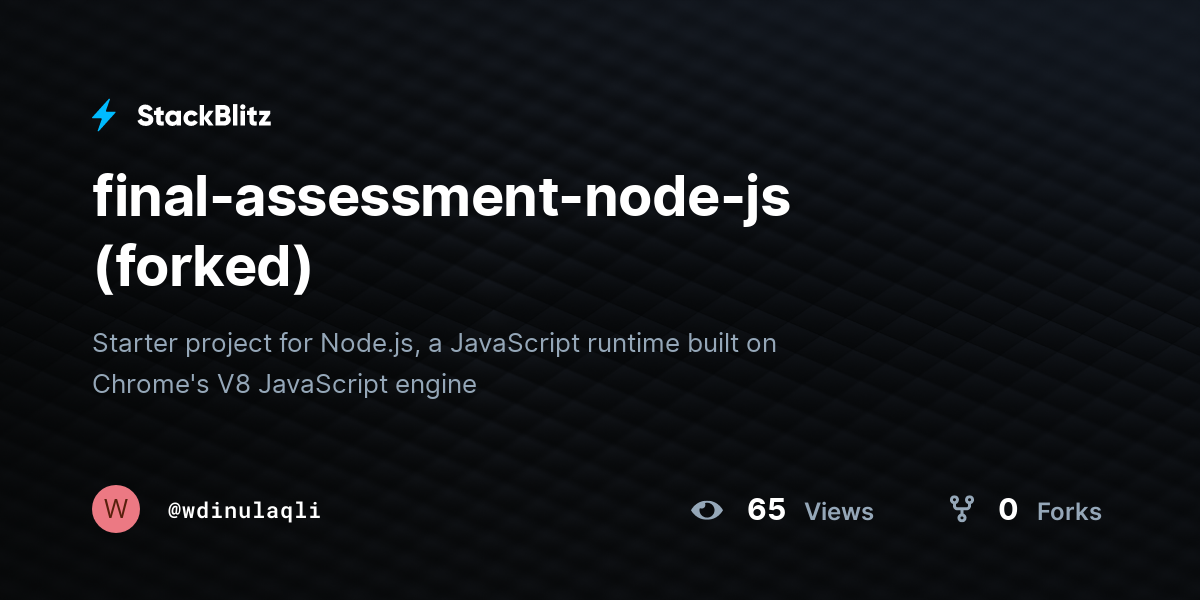 final-assessment-node-js (forked) - StackBlitz