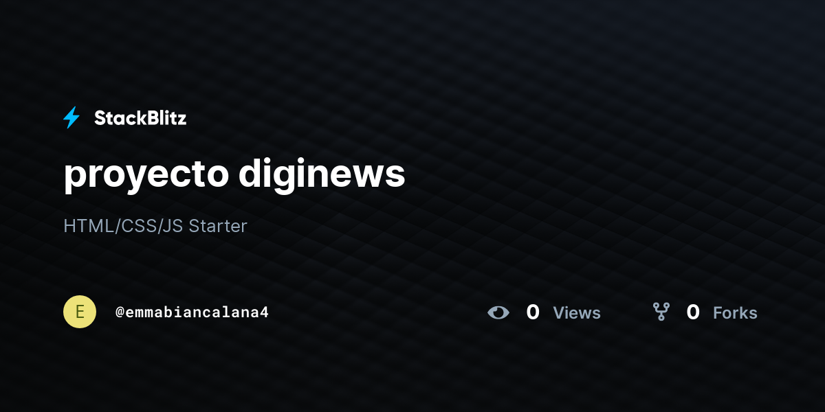 proyecto diginews - StackBlitz