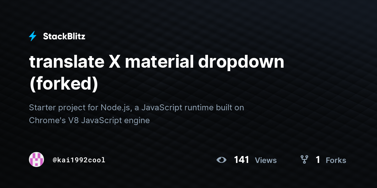 translate X material dropdown (forked) - StackBlitz