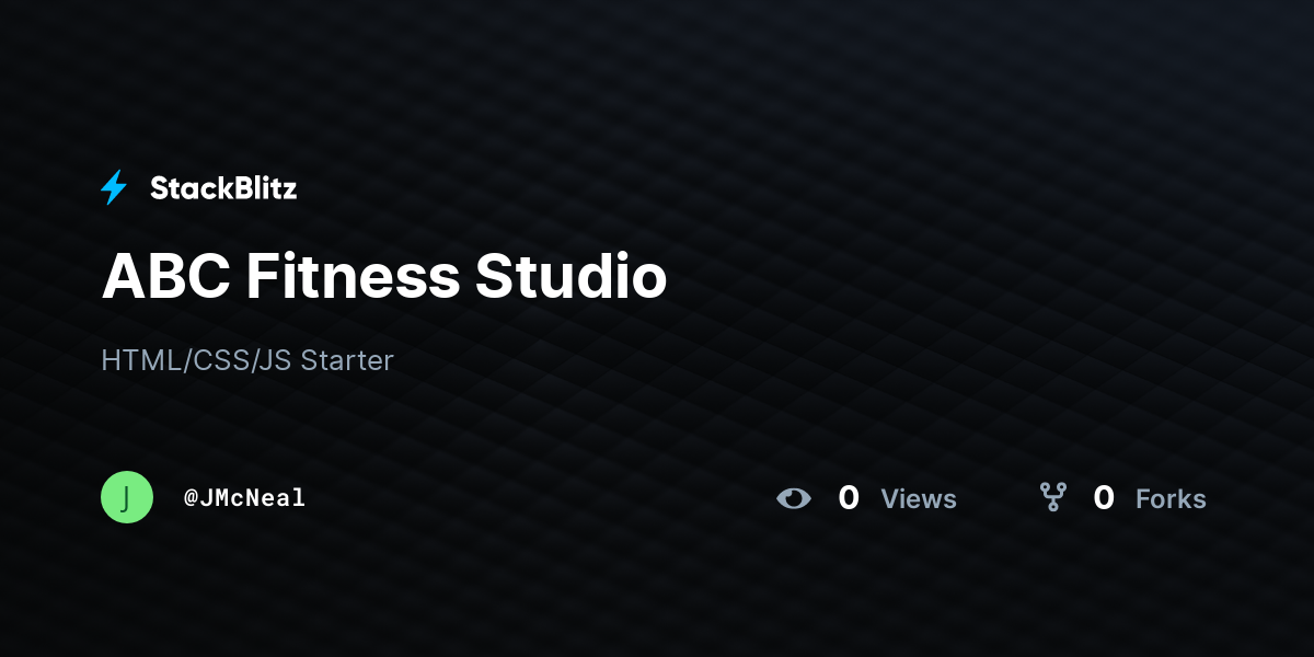 ABC Fitness Studio - StackBlitz