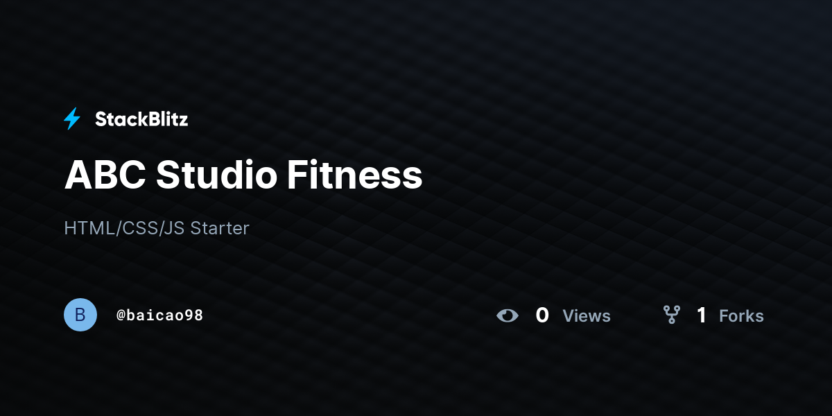 ABC Studio Fitness - StackBlitz