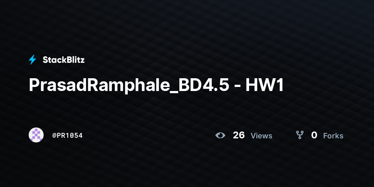 PrasadRamphale_BD4.5 - HW1 - StackBlitz