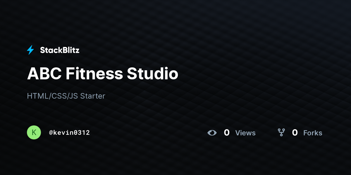 ABC Fitness Studio - StackBlitz