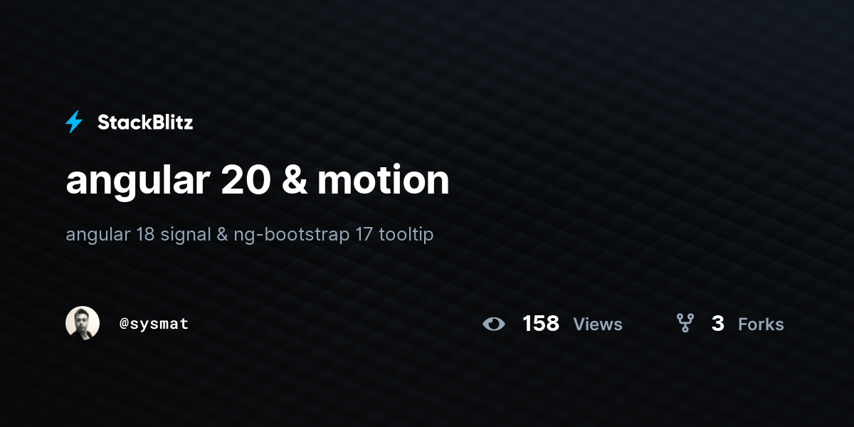 angular 20 & motion - StackBlitz