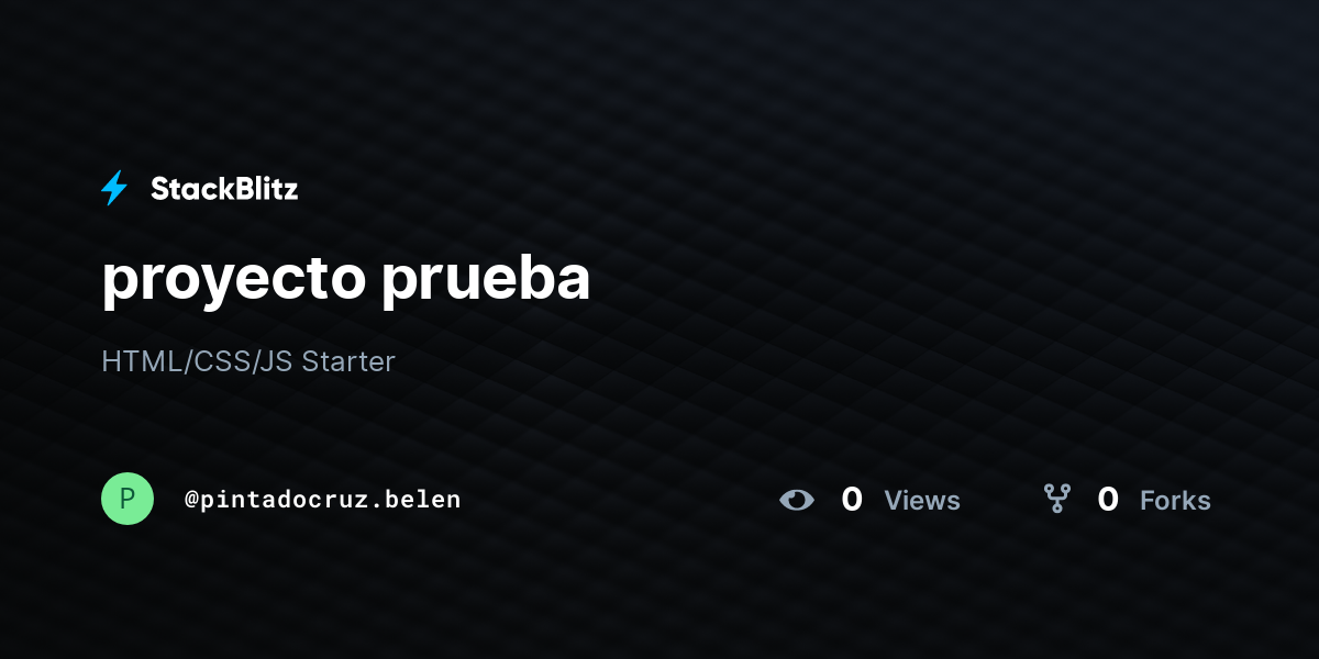 proyecto prueba - StackBlitz