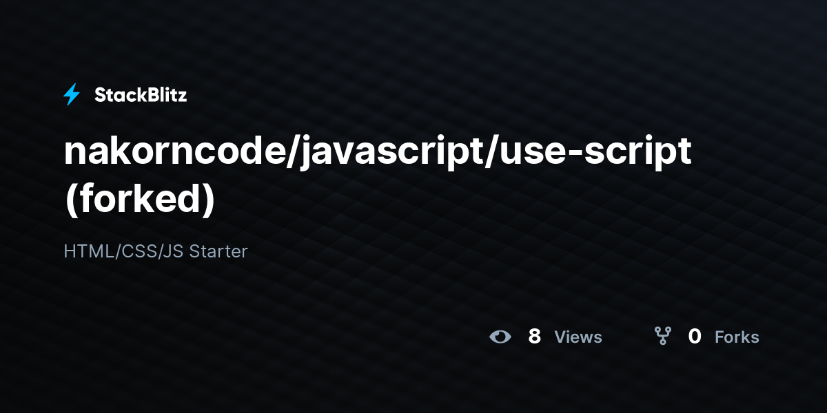 nakorncode/javascript/use-script (forked) - StackBlitz