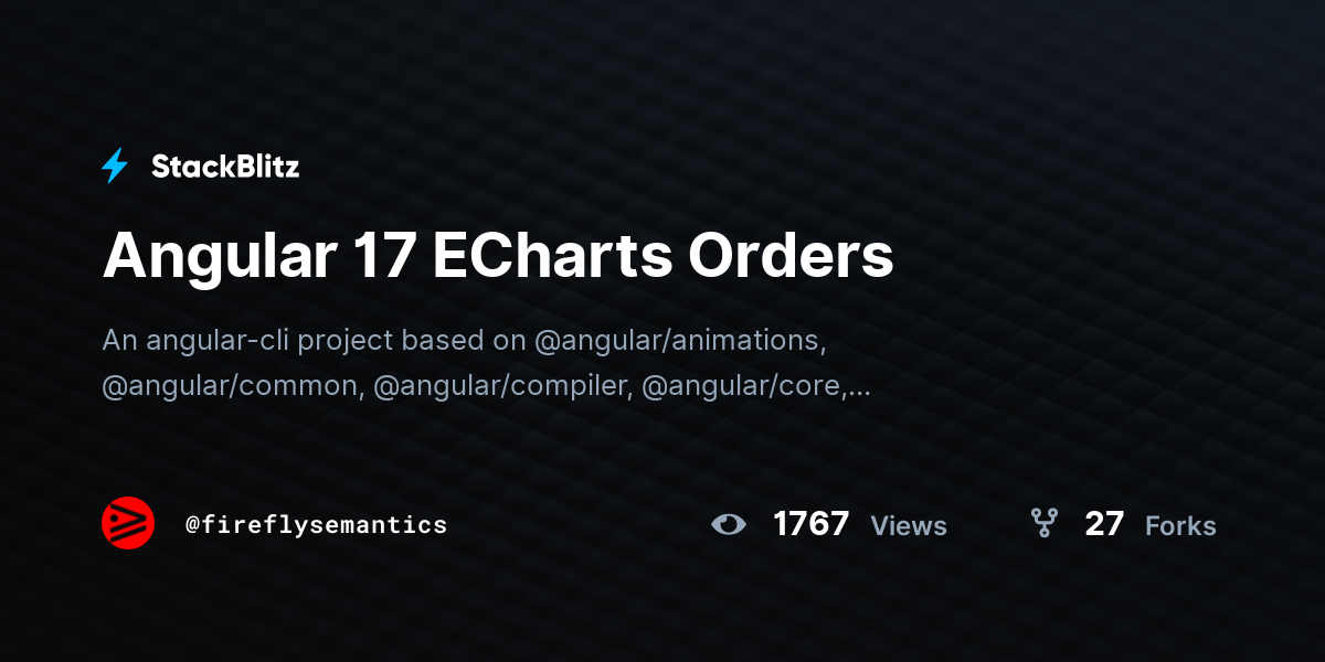 Angular 17 ECharts Orders - StackBlitz