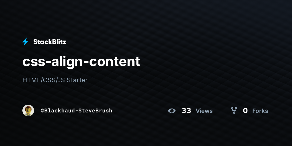 css-align-content - StackBlitz