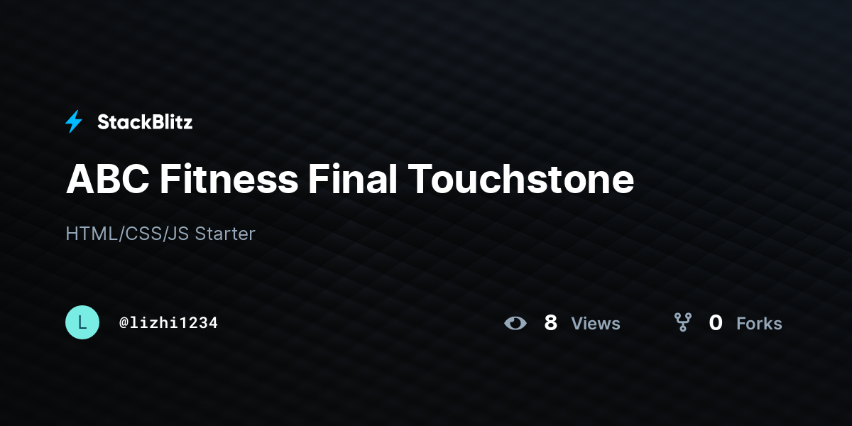 ABC Fitness Final Touchstone - StackBlitz