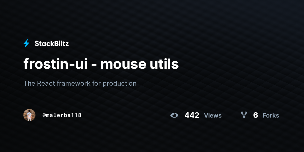 frostin-ui - mouse utils - StackBlitz