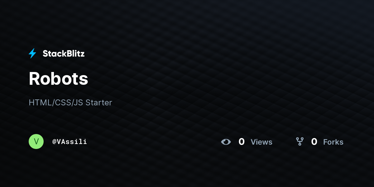 Robots - StackBlitz