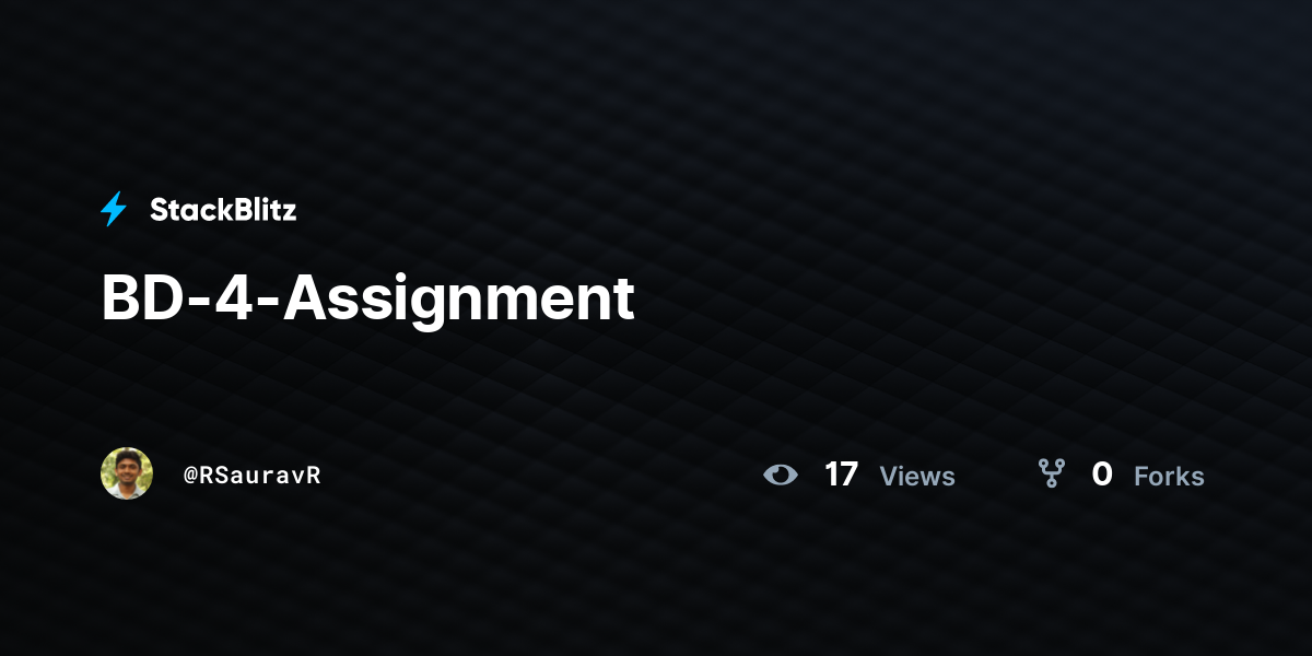 BD-4-Assignment - StackBlitz