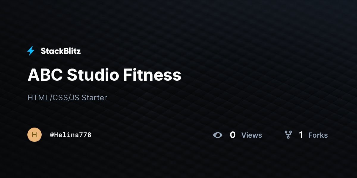 ABC Studio Fitness - StackBlitz