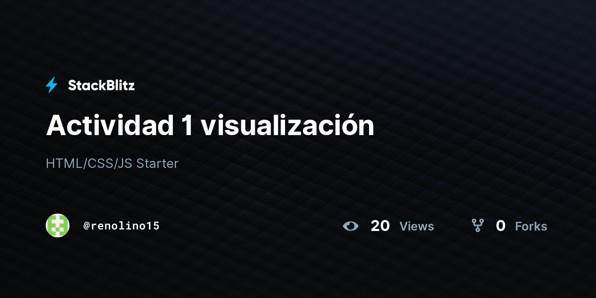 Actividad 1 visualización - StackBlitz