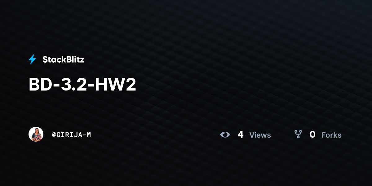 BD-3.2-HW2 - StackBlitz