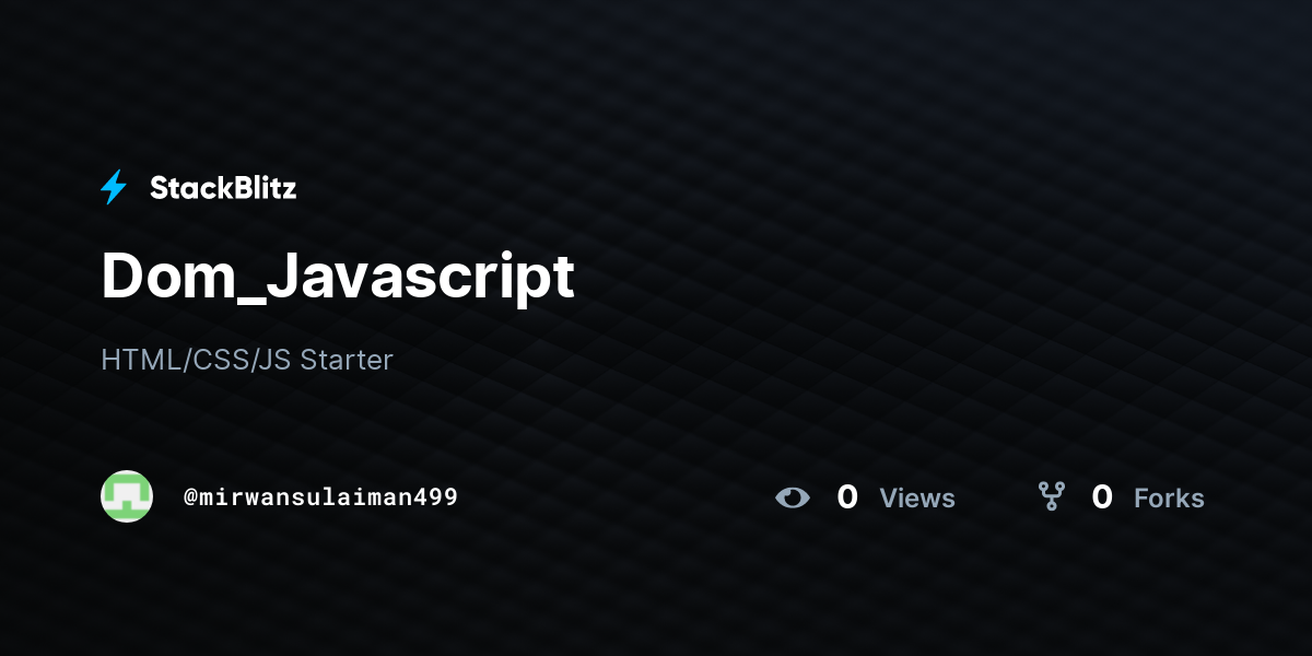 Dom_Javascript - StackBlitz