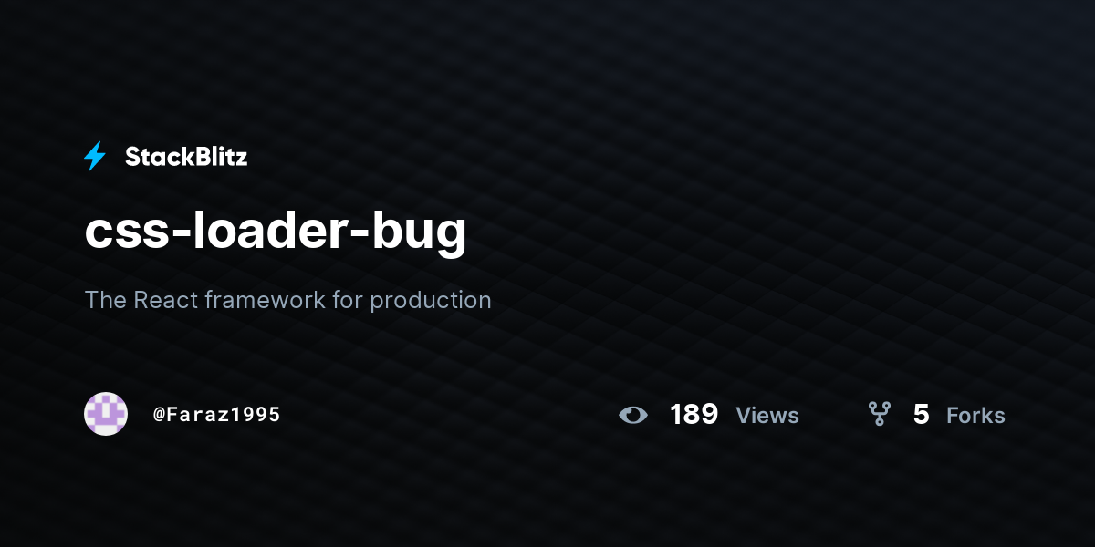 css-loader-bug - StackBlitz