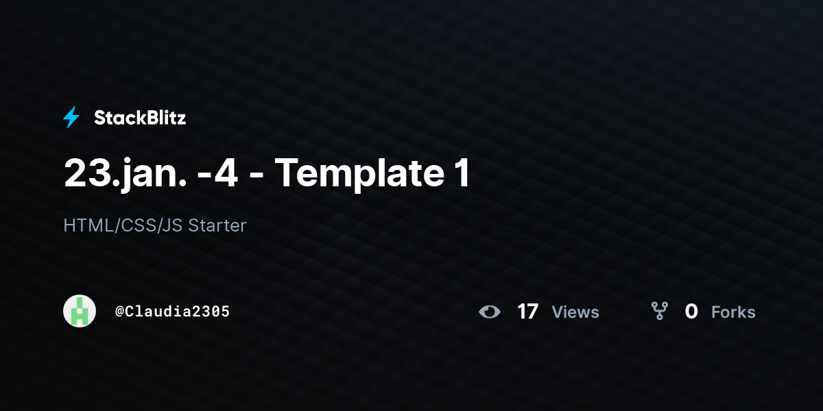 23.jan. -4 - Template 1 - StackBlitz