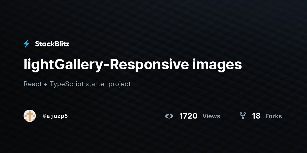 lightGallery-Responsive images - StackBlitz