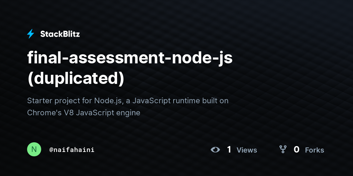 final-assessment-node-js (duplicated) - StackBlitz