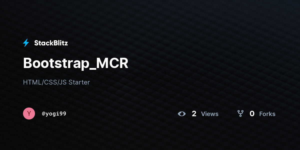 Bootstrap_MCR - StackBlitz